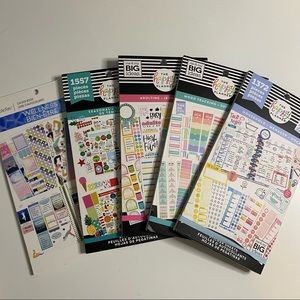 BRAND NEW HAPPY PLANNER STICKER BOOKS SET OF 5